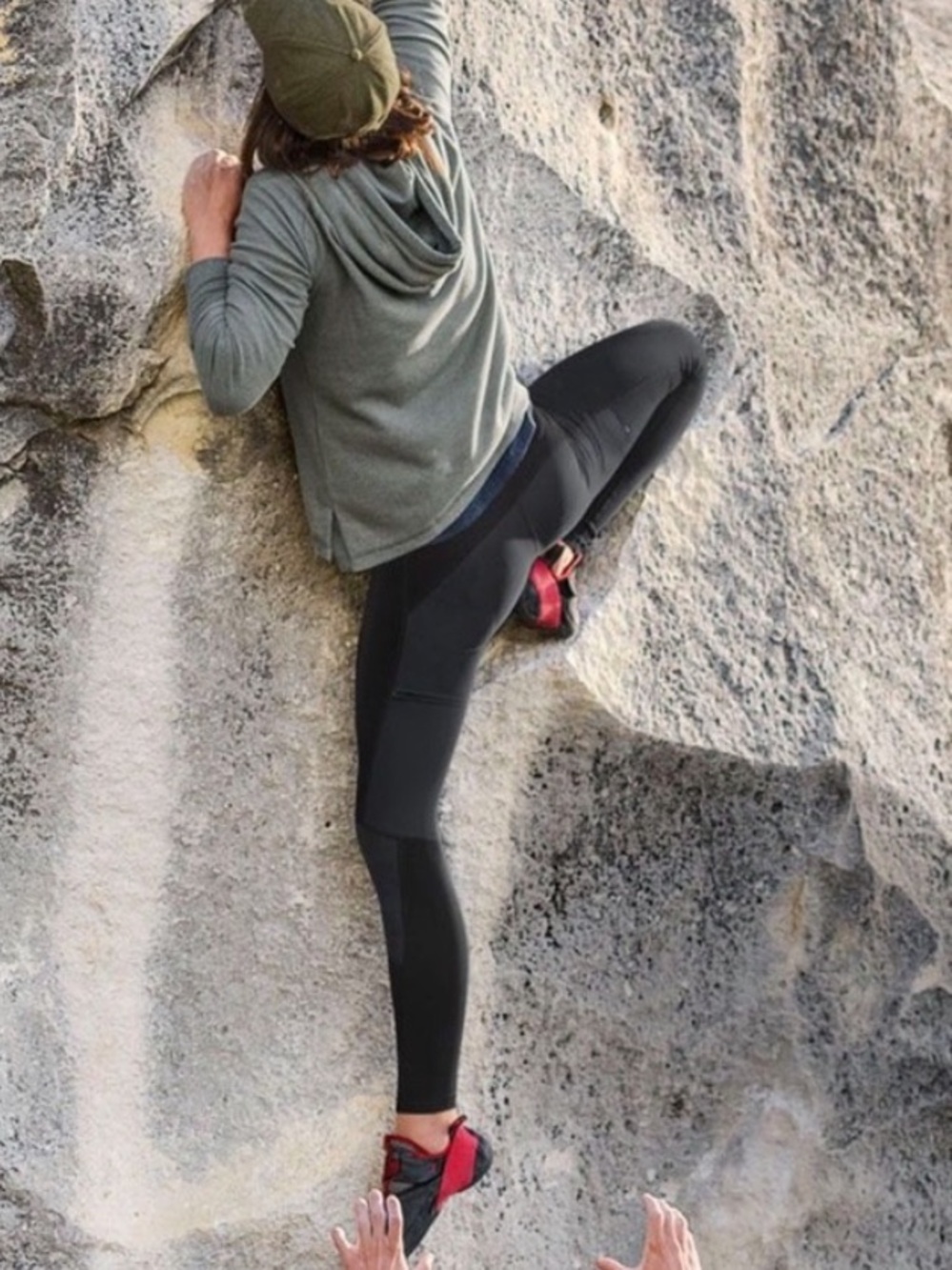 Prana Rockland Leggings Climbing Hiking Compression Pants Black Women’s Medium